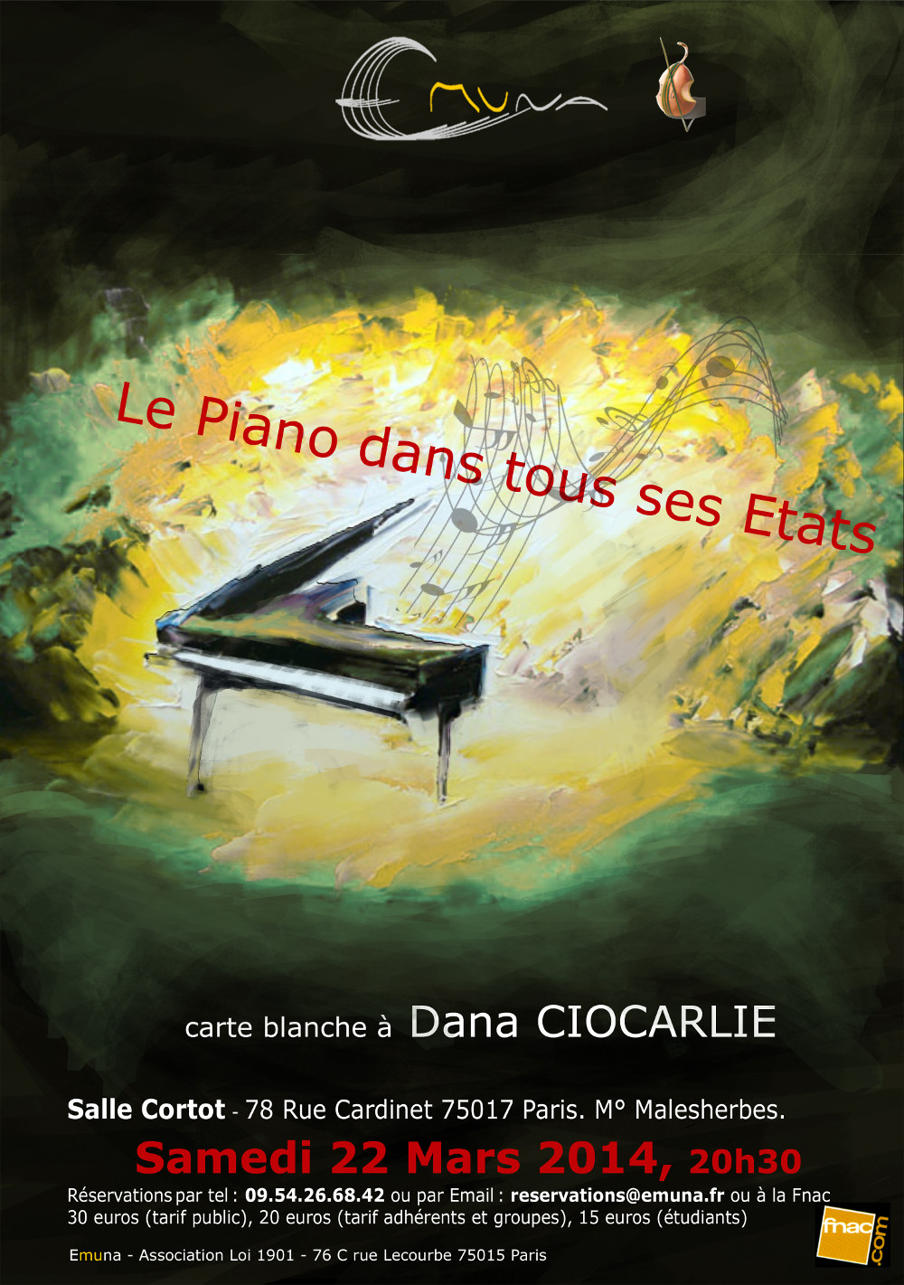 Le piano dans tous ses états : flyer